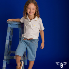 Bermuda Jeans com Lycra - ENGO-BER0J13