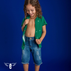 Bermuda Jeans com Lycra - ENGO-BER0J14